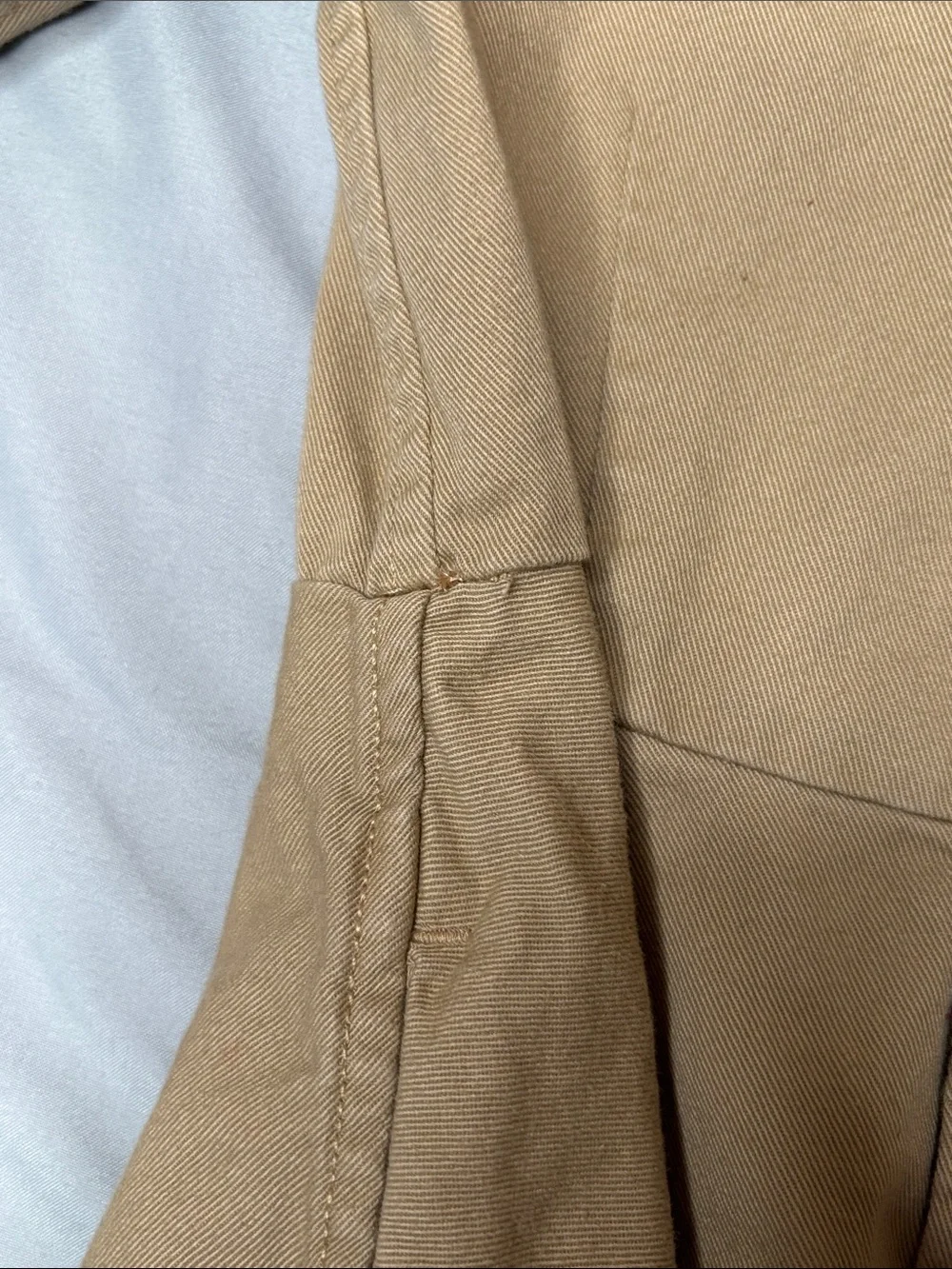 Polo Ralph Lauren Tan Khaki Button-Front Shirt Flare Dress Pony Pockets Size 7